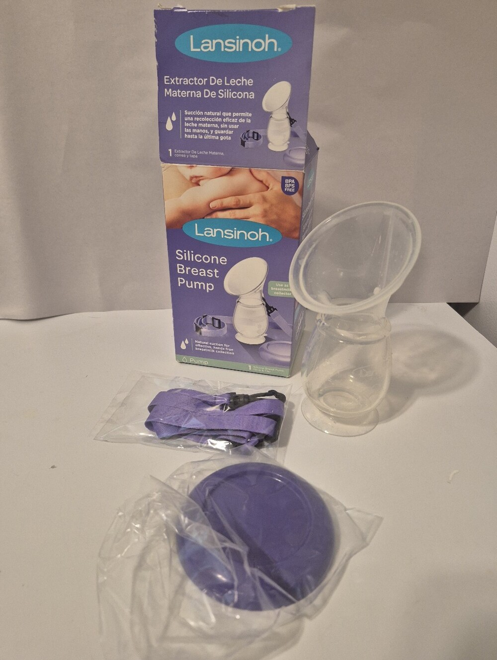*5/$25* Lansinoh Manual Pump With Strap And Lid New Unused